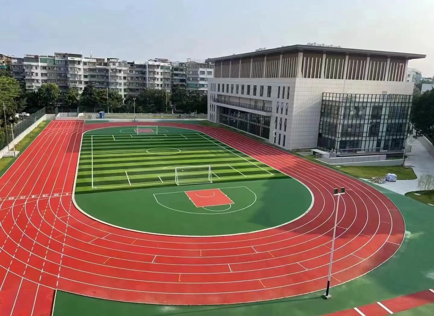 大同市橡胶跑道塑胶篮球场 - 厂家